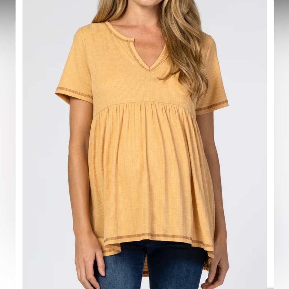 Blush pink maternity top